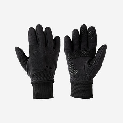 GANTS VELO 100 HIVER POLAIRE NOIR