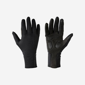 Guantes ciclismo largos Triban ROADR 500 tiempo fresco negro