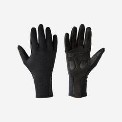 GANTS DE VELO 500 MI-SAISON NOIR