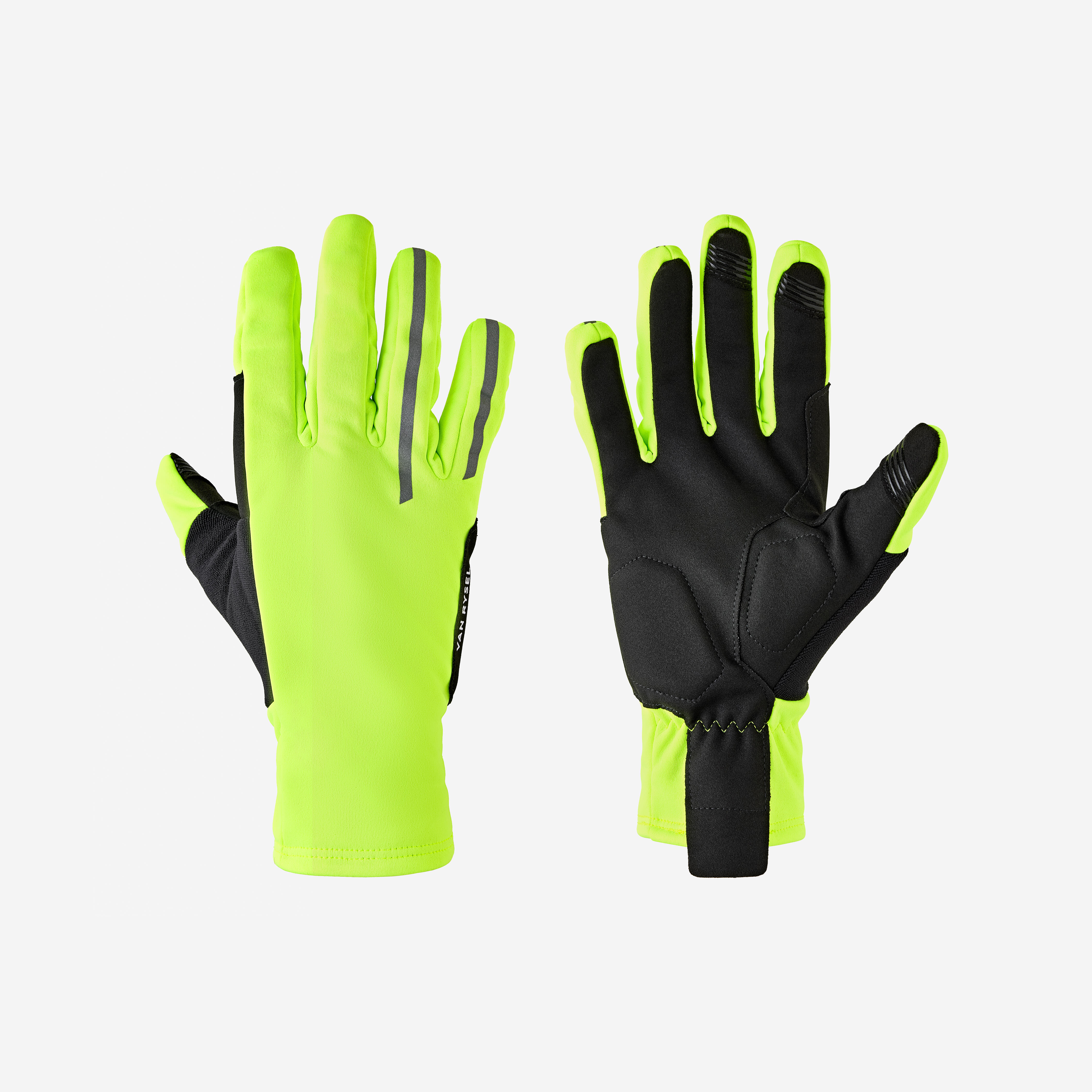 Decathlon UK VAN RYSEL Smartphone-compatible Thermal Cycling Gloves - Yellow | FREE Click & Collect at Stores and Asda. 365 Days return available.