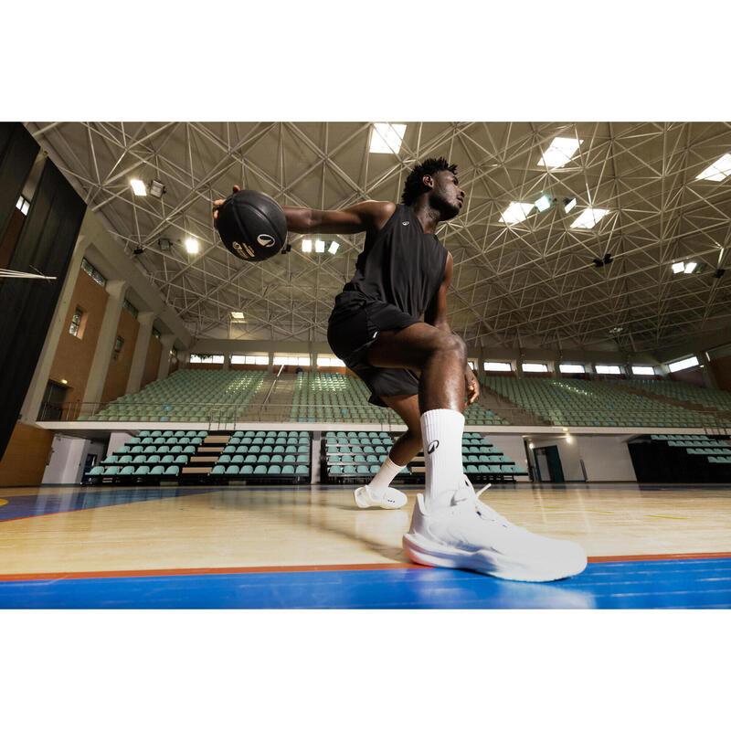 Basketbol Topu - 7 Numara - Gümüş Rengi/Siyah - Grip Match BT500X