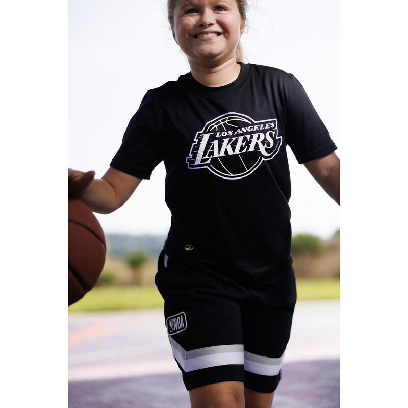 NBA Lakers Çocuk Basketbol Tişörtü - Siyah - 900