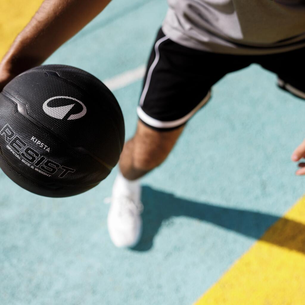 Ευέλικτη Μπάλα Εξωτερικού Χώρου Μεγέθους 7 Ανδρών/Αγοριών Resist - Μαύρη