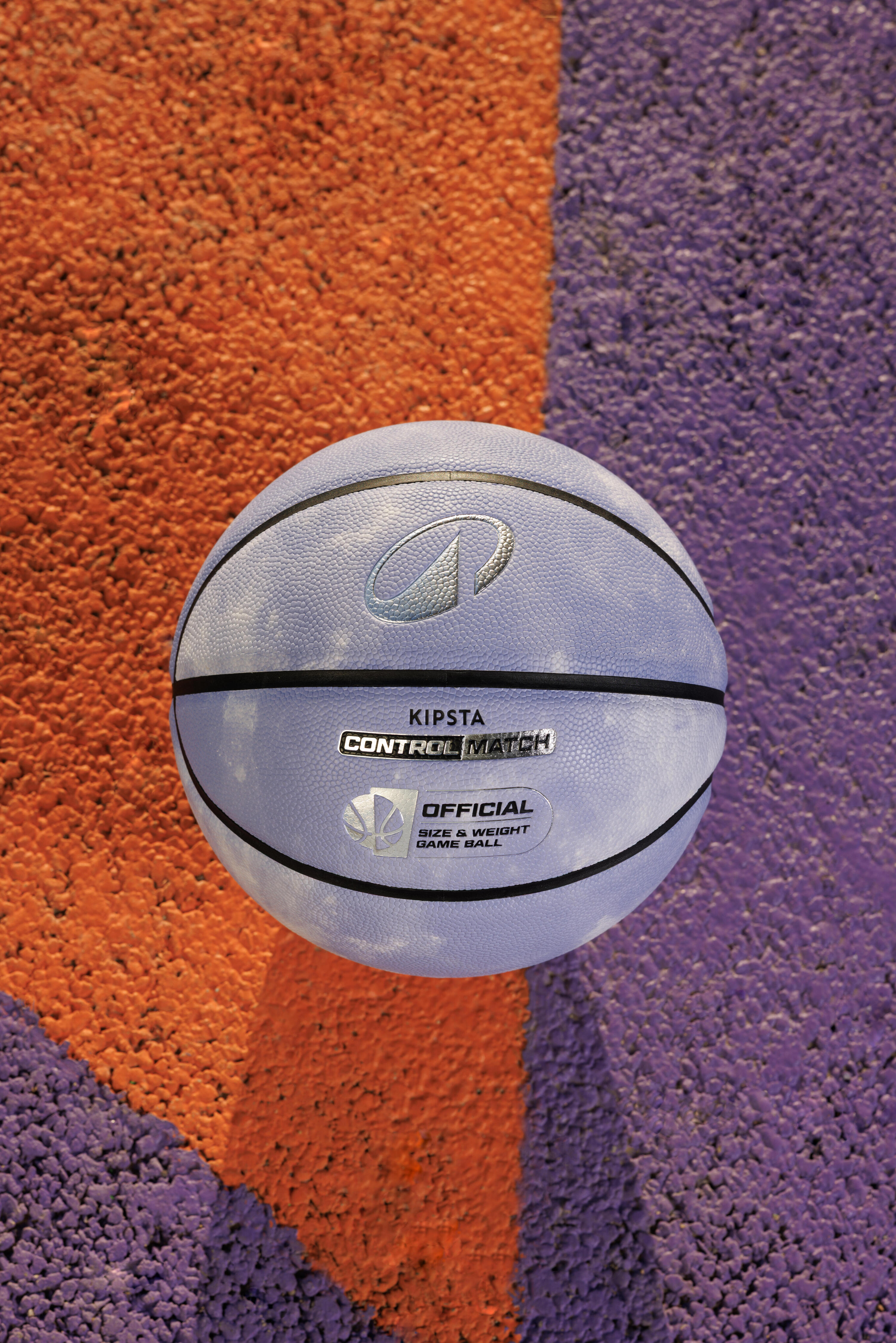 Basketbal Control Match BT500 maat 6 paars 5/7