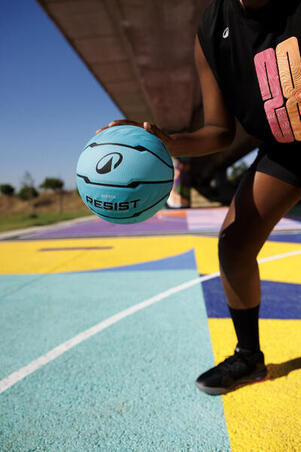 М'яч баскетбольний Resist дитячий/жіночий розмір 6 бірюзовий