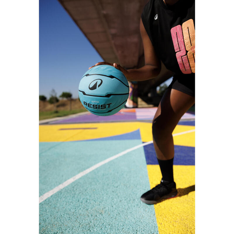Basketbol Topu - 6 Numara - Turkuaz - Resist R500
