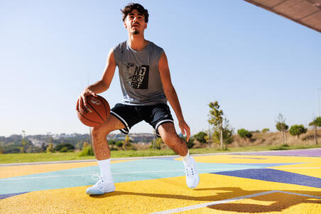 Кросівки баскетбольні Fast 500 чоловічі/жіночі низькі білі