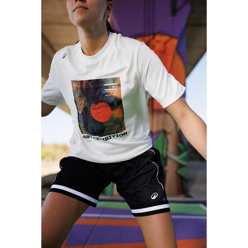 Basketbol Tişörtü/Forması - Beyaz - TS500 Fast