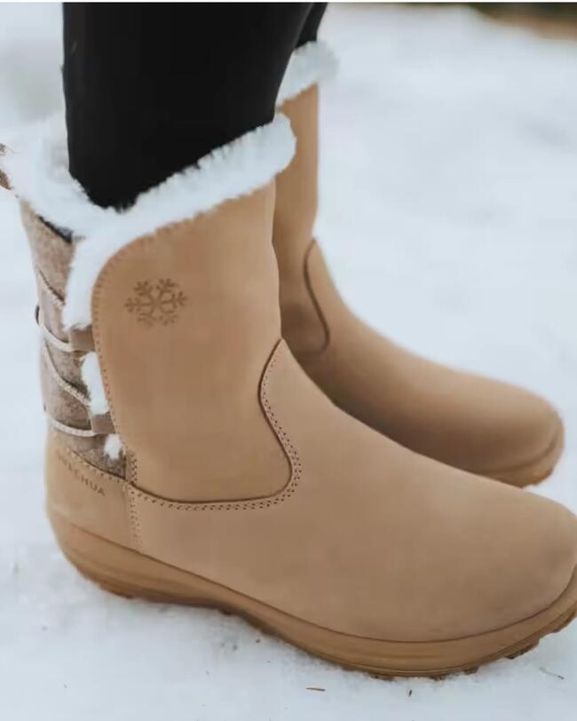 BOOTS WARM SH500 MID LEATHER W BEIGE