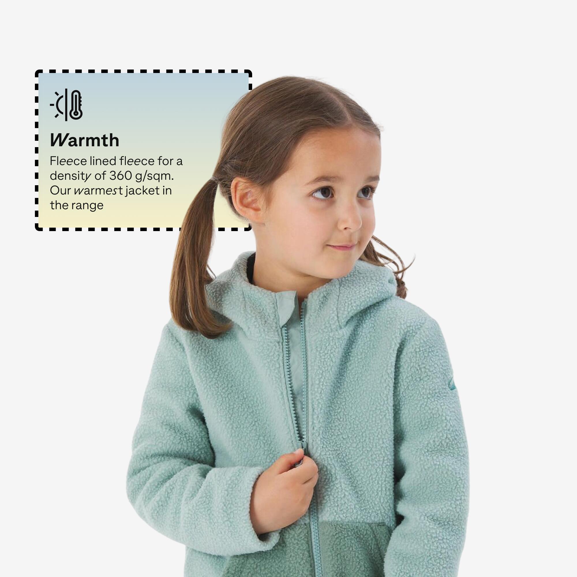 NH500 kids’ fleece - 2–6 years - Sherpa green