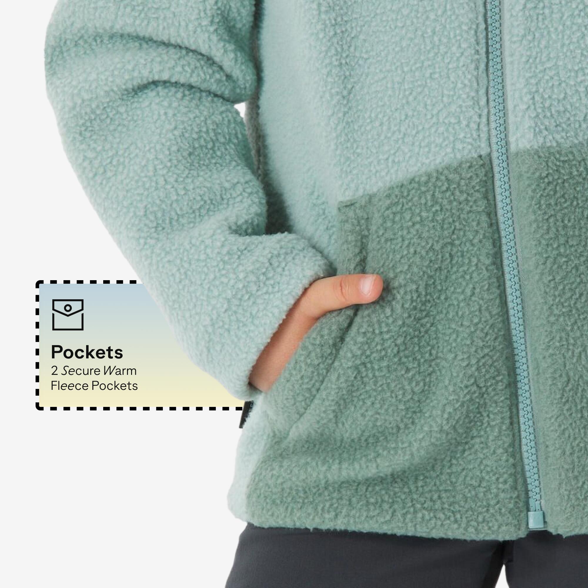 NH500 kids’ fleece - 2–6 years - Sherpa green