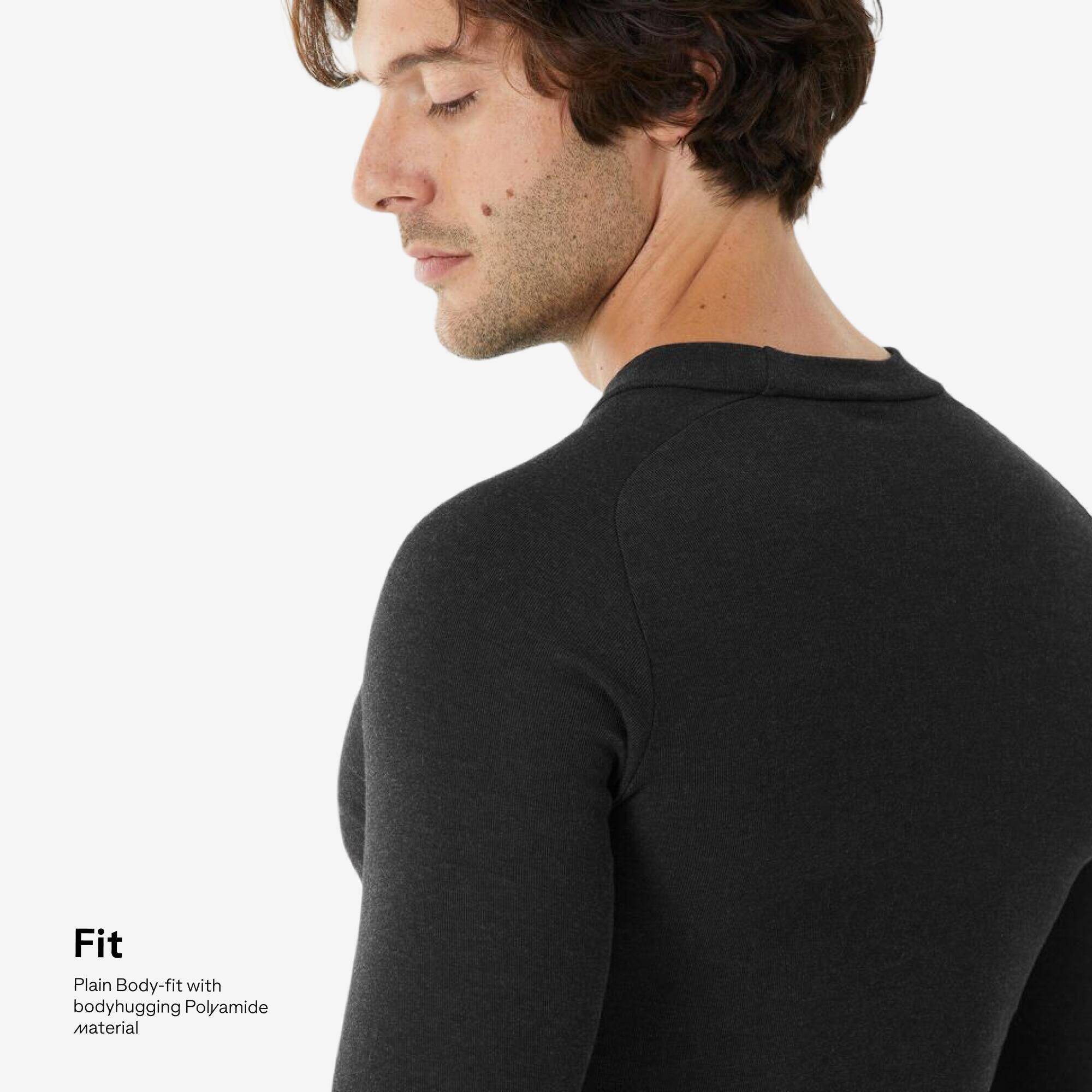 Men Thermal Top for Skiing - BL100 Black -  4