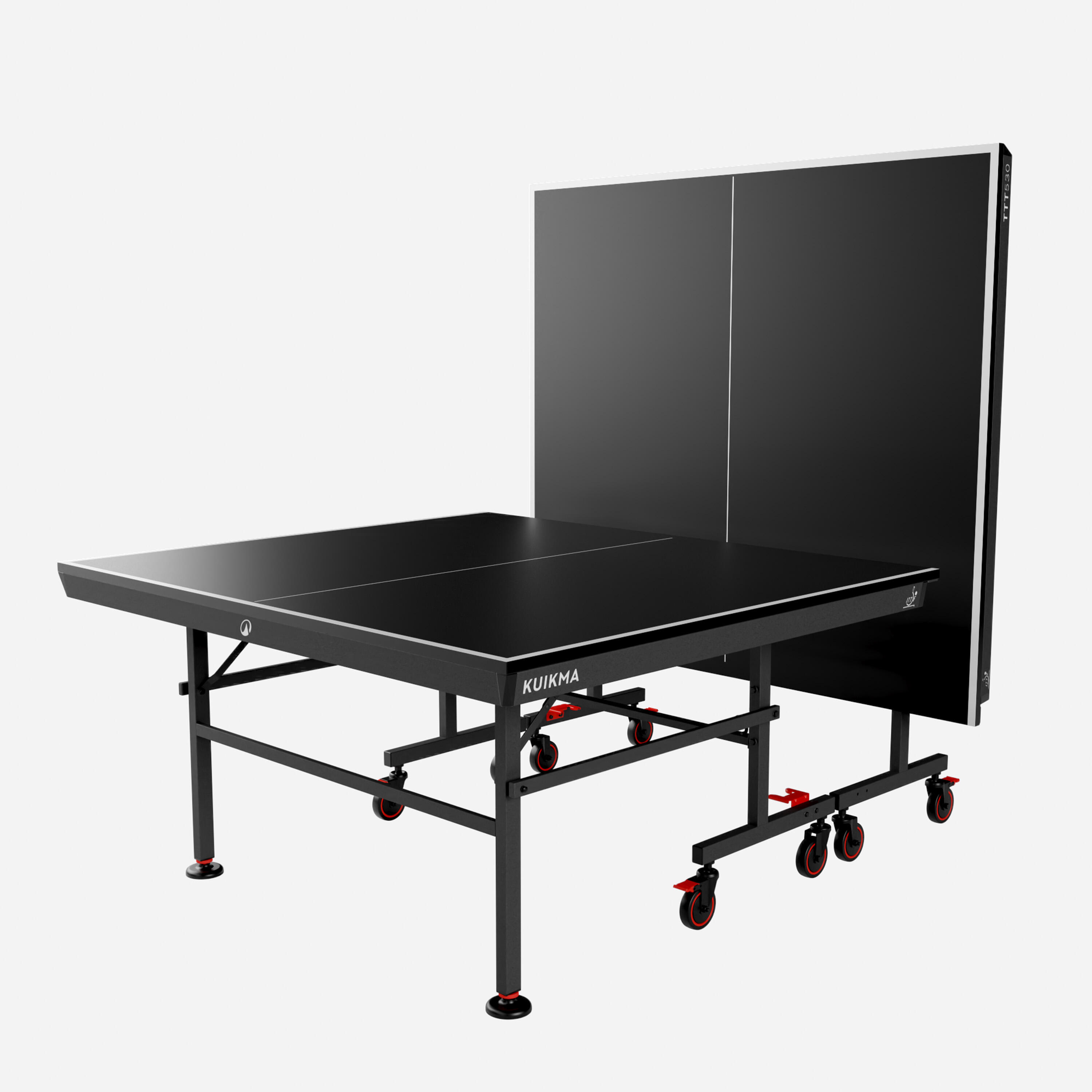 Compact Indoor Competition Table Tennis Table ITTF, TTT 530 - Black 5/22