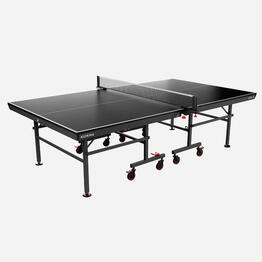 Table de tennis de table intérieure compacte compétition ITTF, TTT 530 Noire
