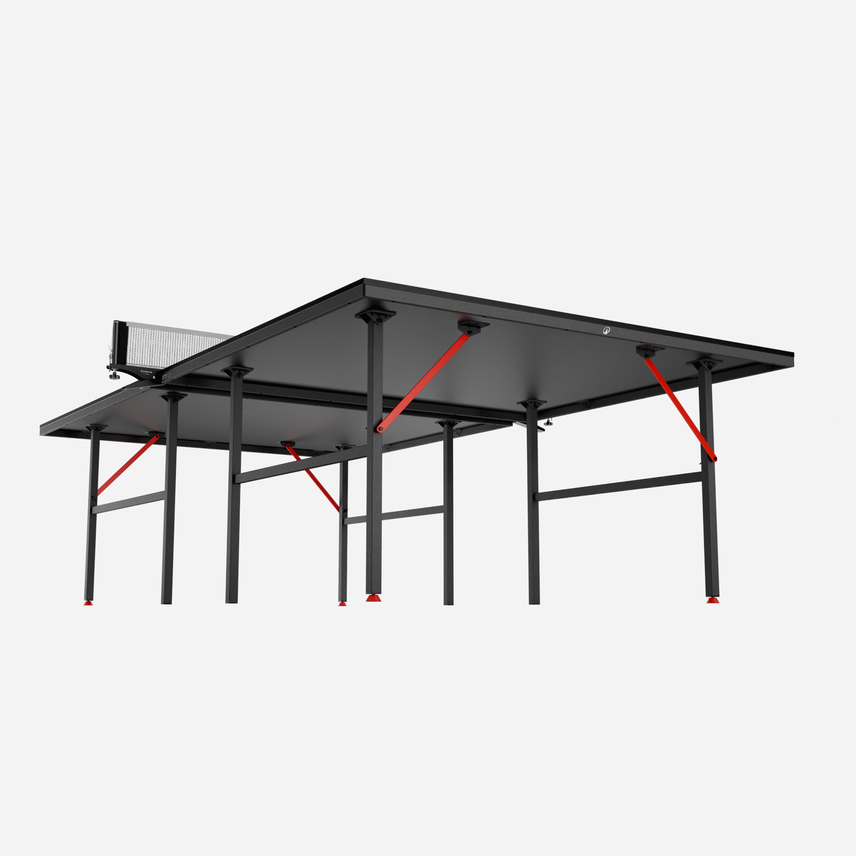 Recreational Indoor Table Tennis Table, TTT 100 Black - KUIKMA