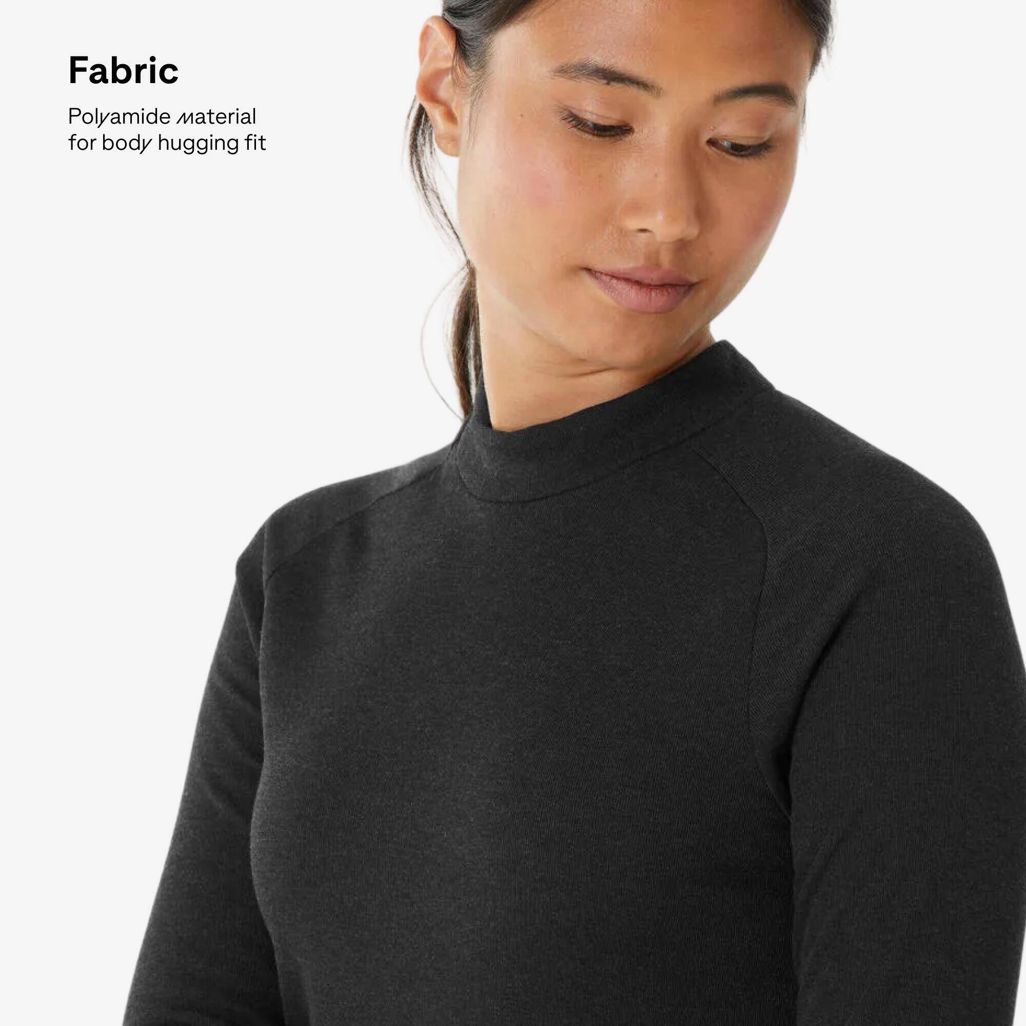 Women Thermal for Skiing - BL100 Black -  5