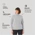 Women Sweater Full-Zip Fleece for Hiking MH100 Grey