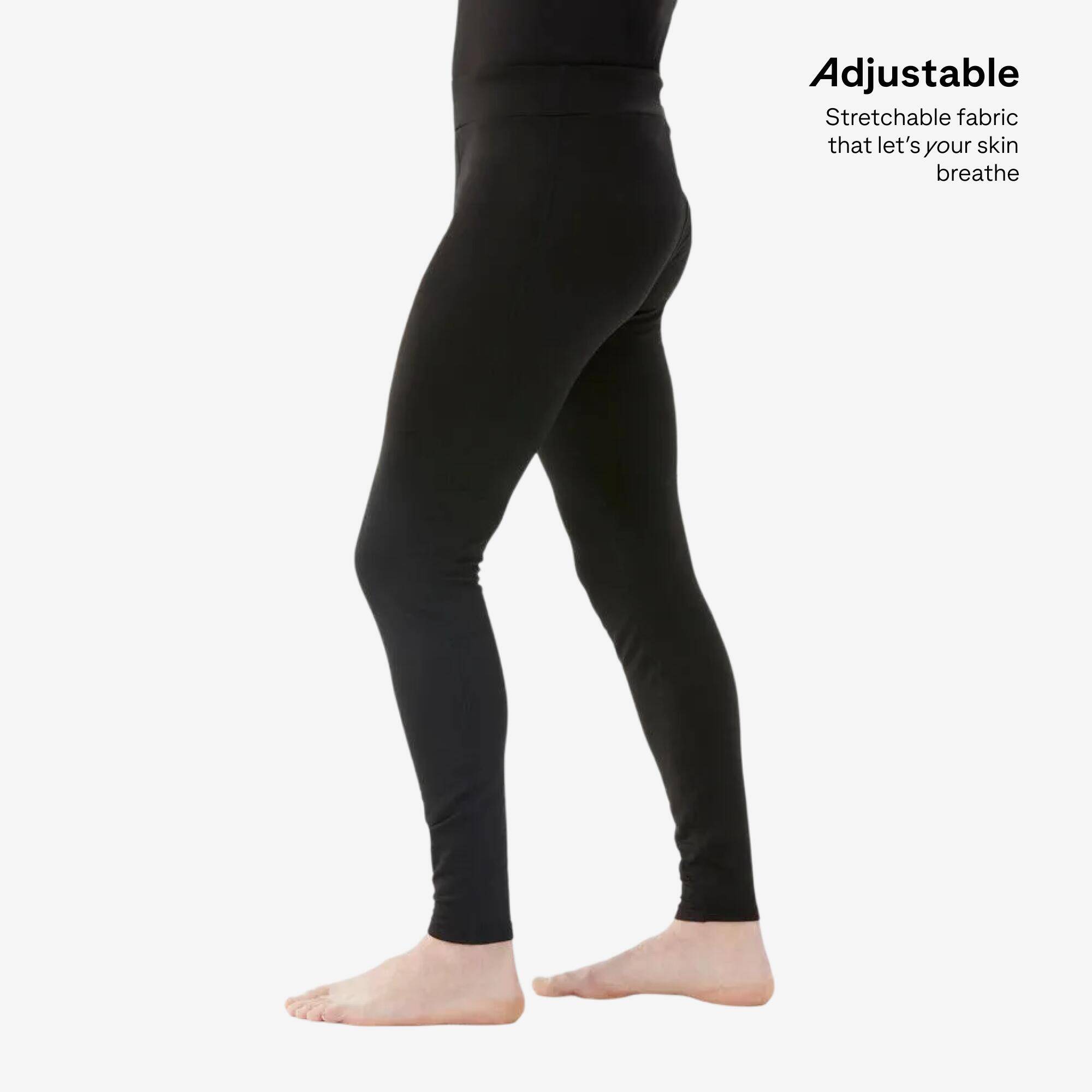 Men Thermal Pant for Skiing - BL500 Black -  4