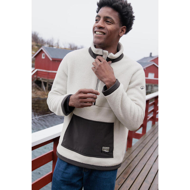 Erkek Outdoor Polar Mont - Bej - MH100