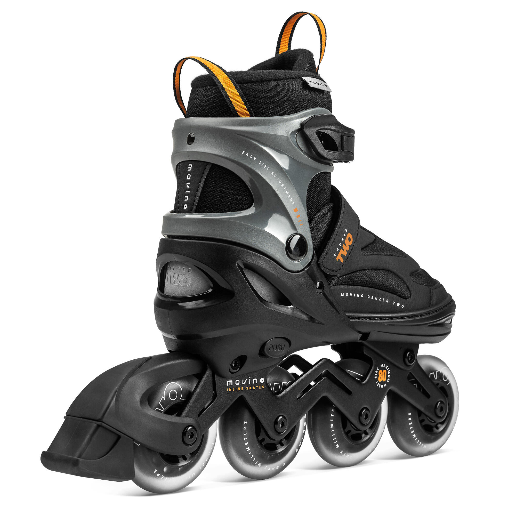 Rolki z regulacją rozmiaru movino cruzer two black 3/7