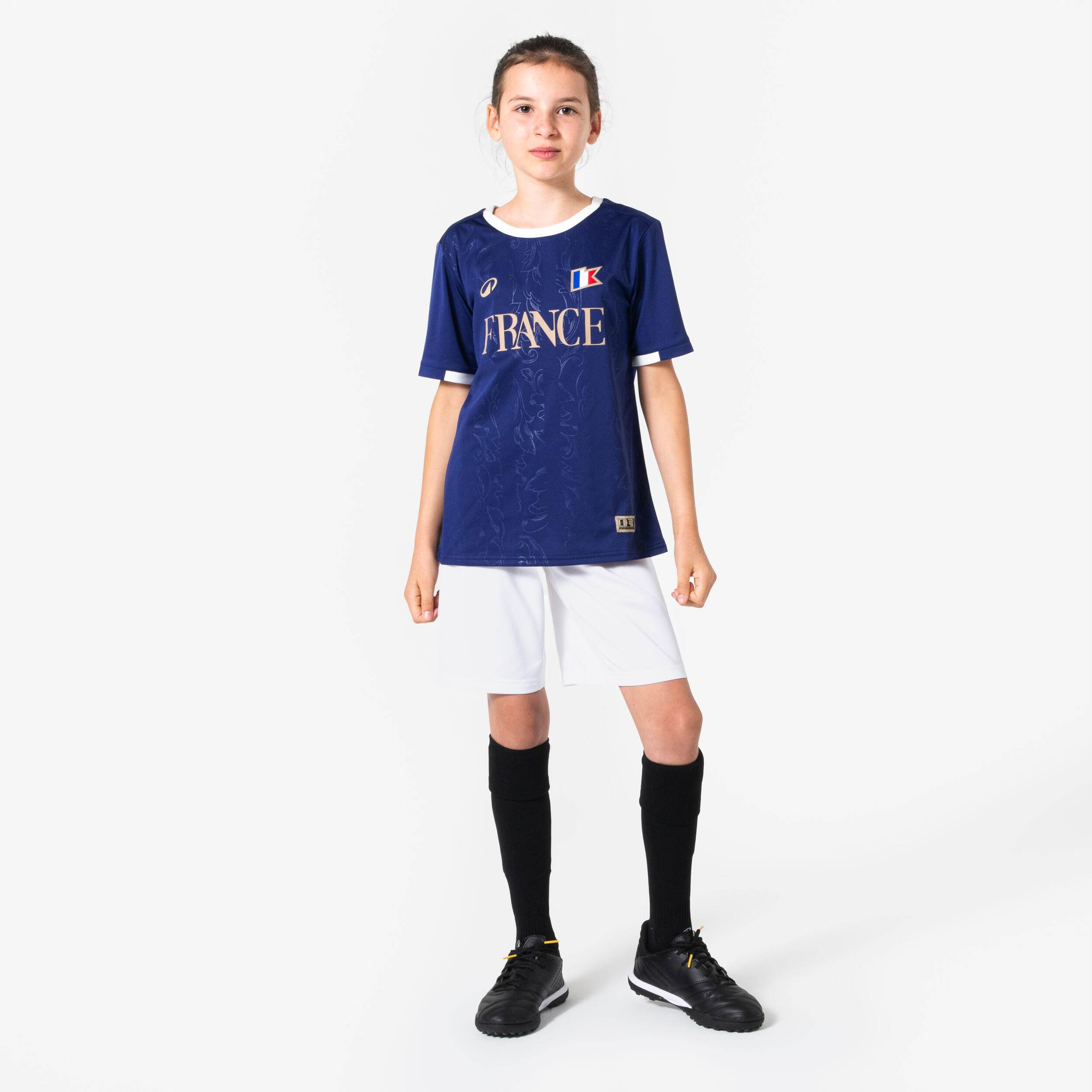 Kids’ France Supporter Soccer Jersey  - KIPSTA