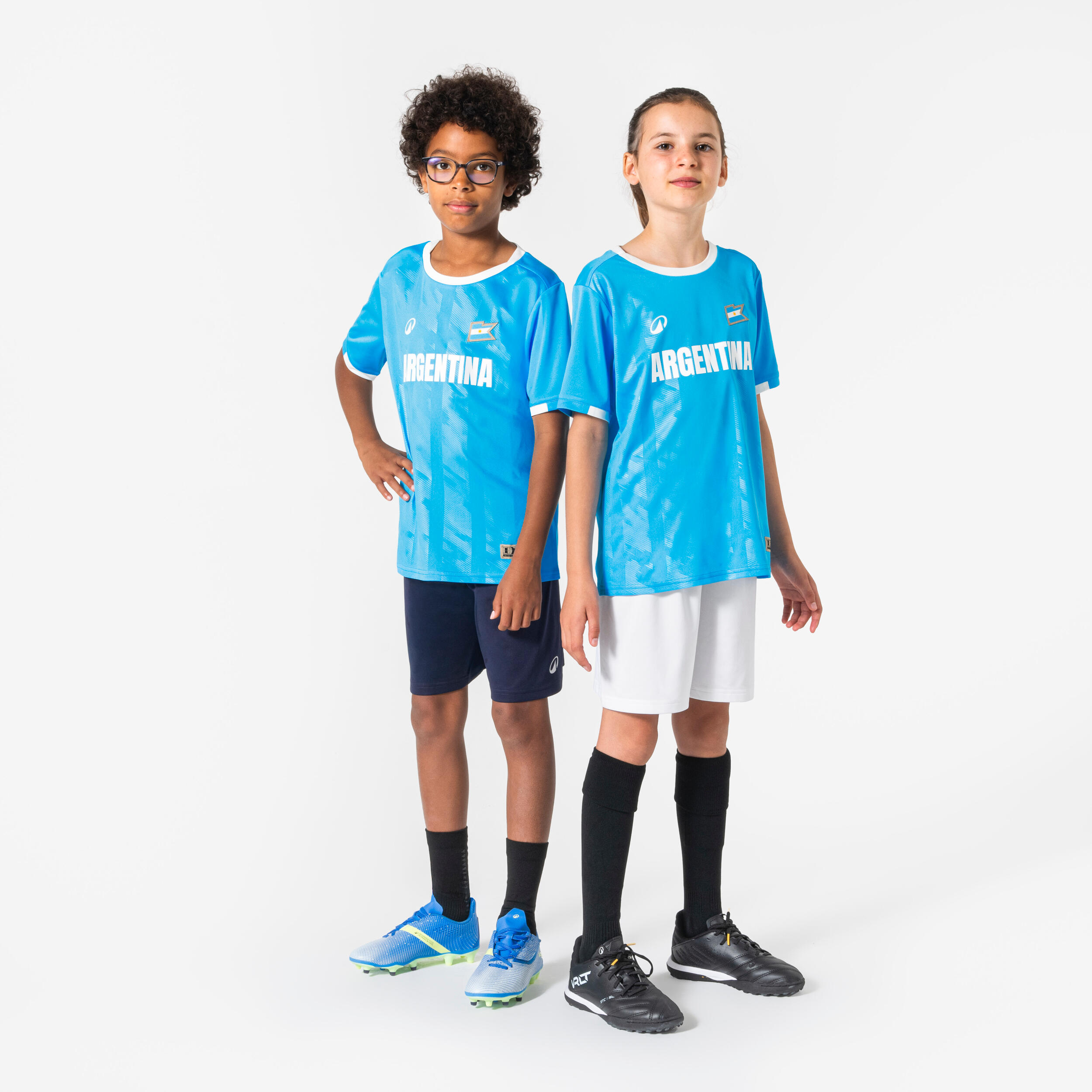 Kids' Argentina Soccer Supporter Jersey - KIPSTA