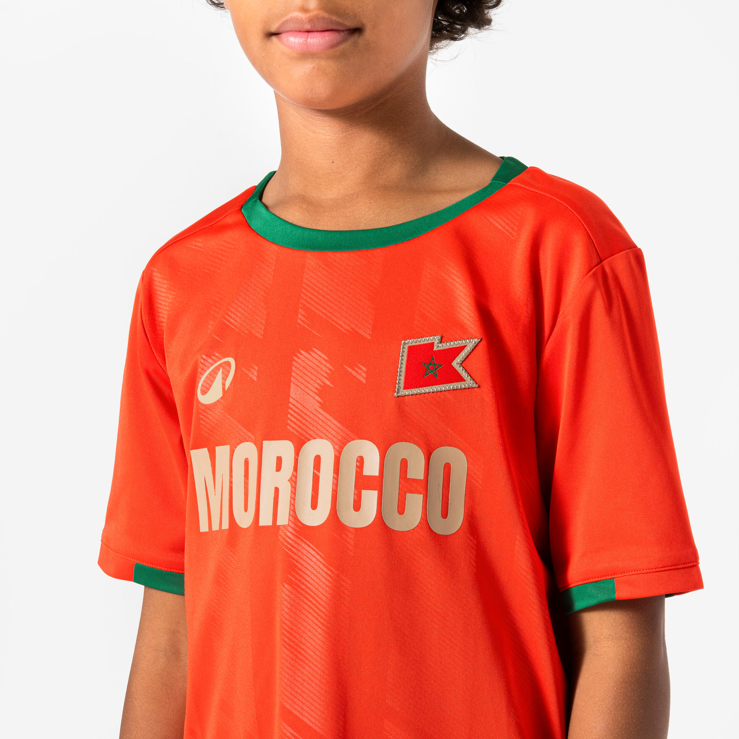 Kids’ Morocco Supporter Soccer Jersey  - KIPSTA