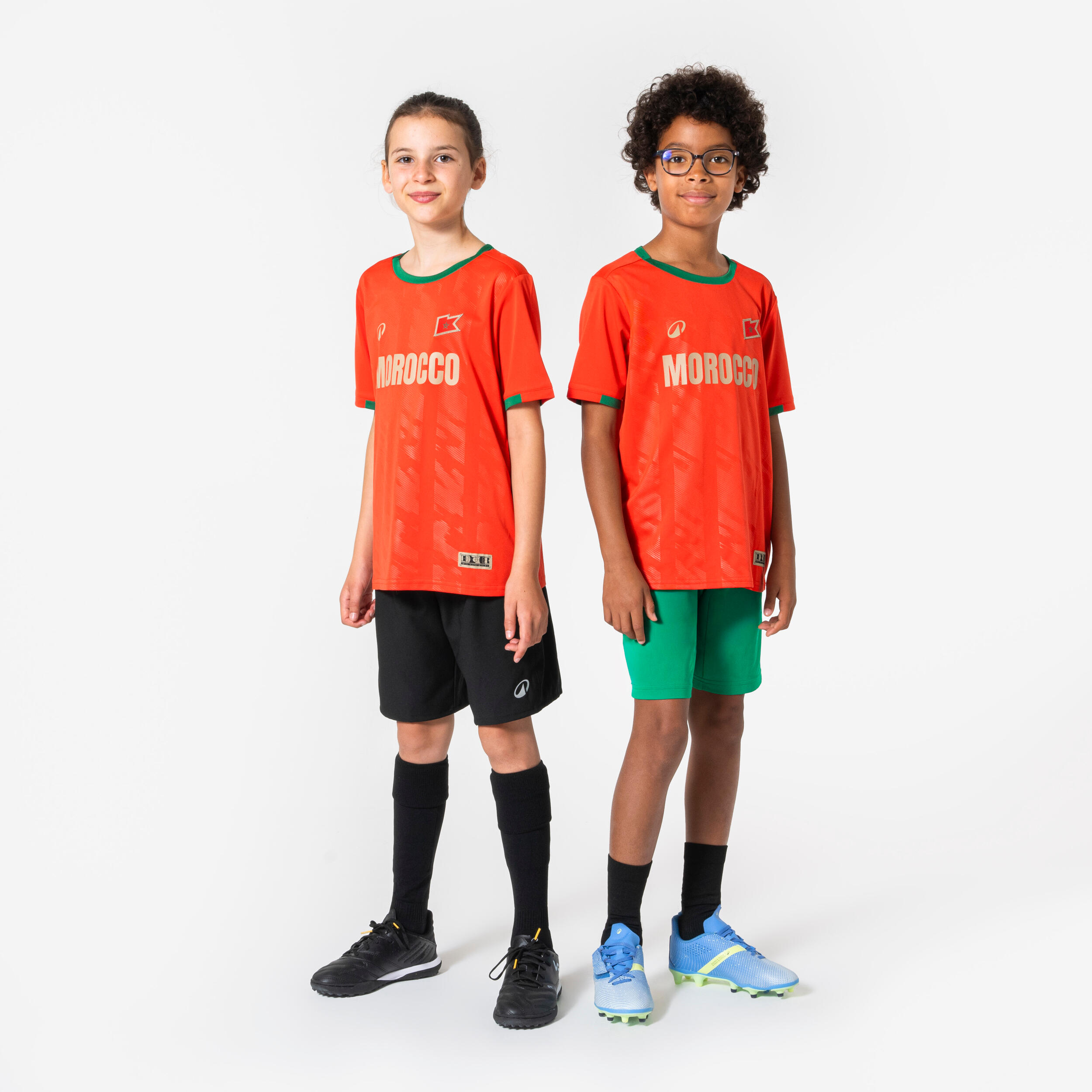 Kids’ Morocco Supporter Soccer Jersey  - KIPSTA