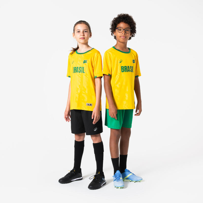 Tricou de fotbal suporter Brazilia 2026 copii