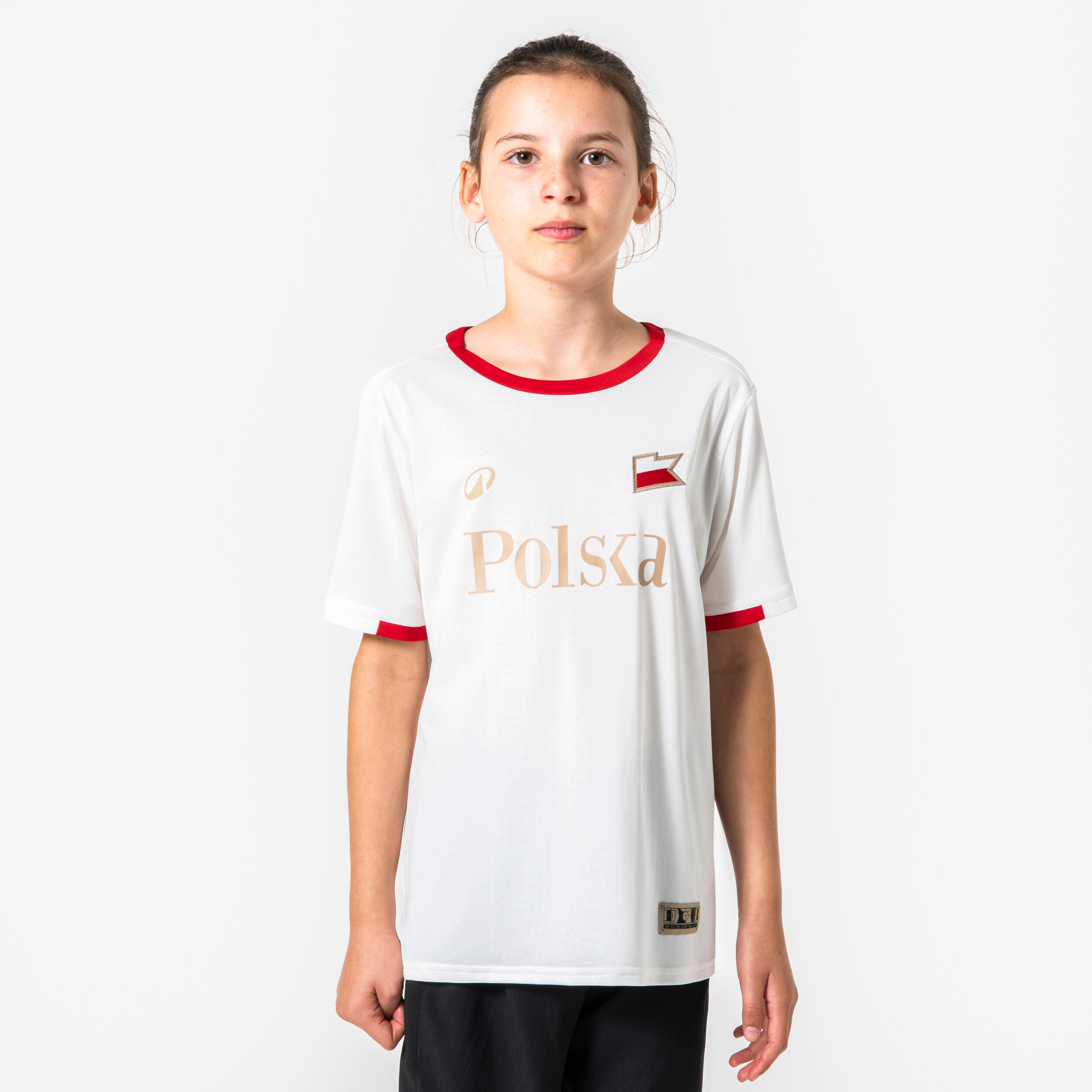 KIPSTA Detský fanúšikovský futbalový dres Poľsko 12-13 r (151-160 cm) · záber 5