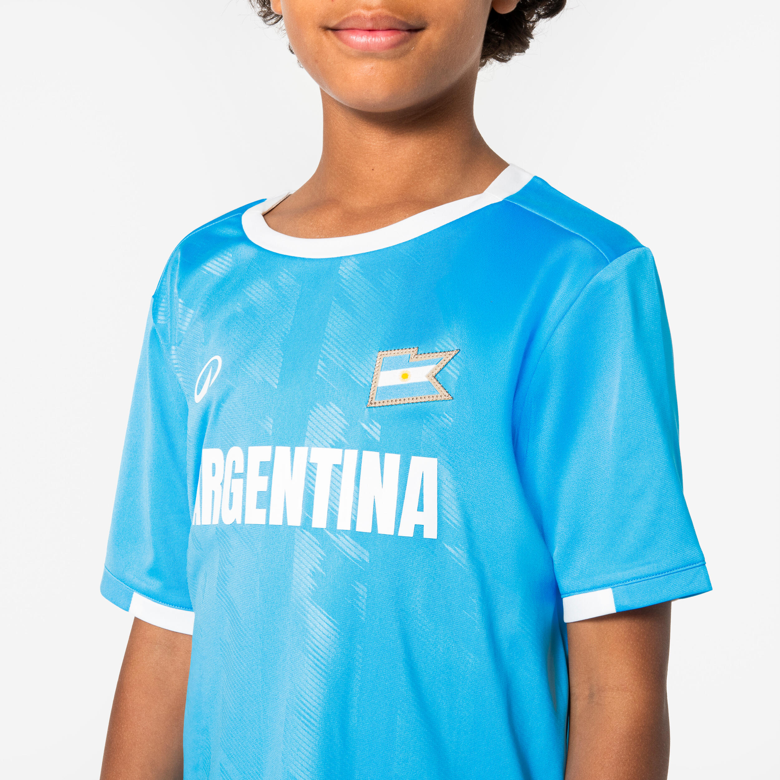 Kids' Argentina Soccer Supporter Jersey - KIPSTA