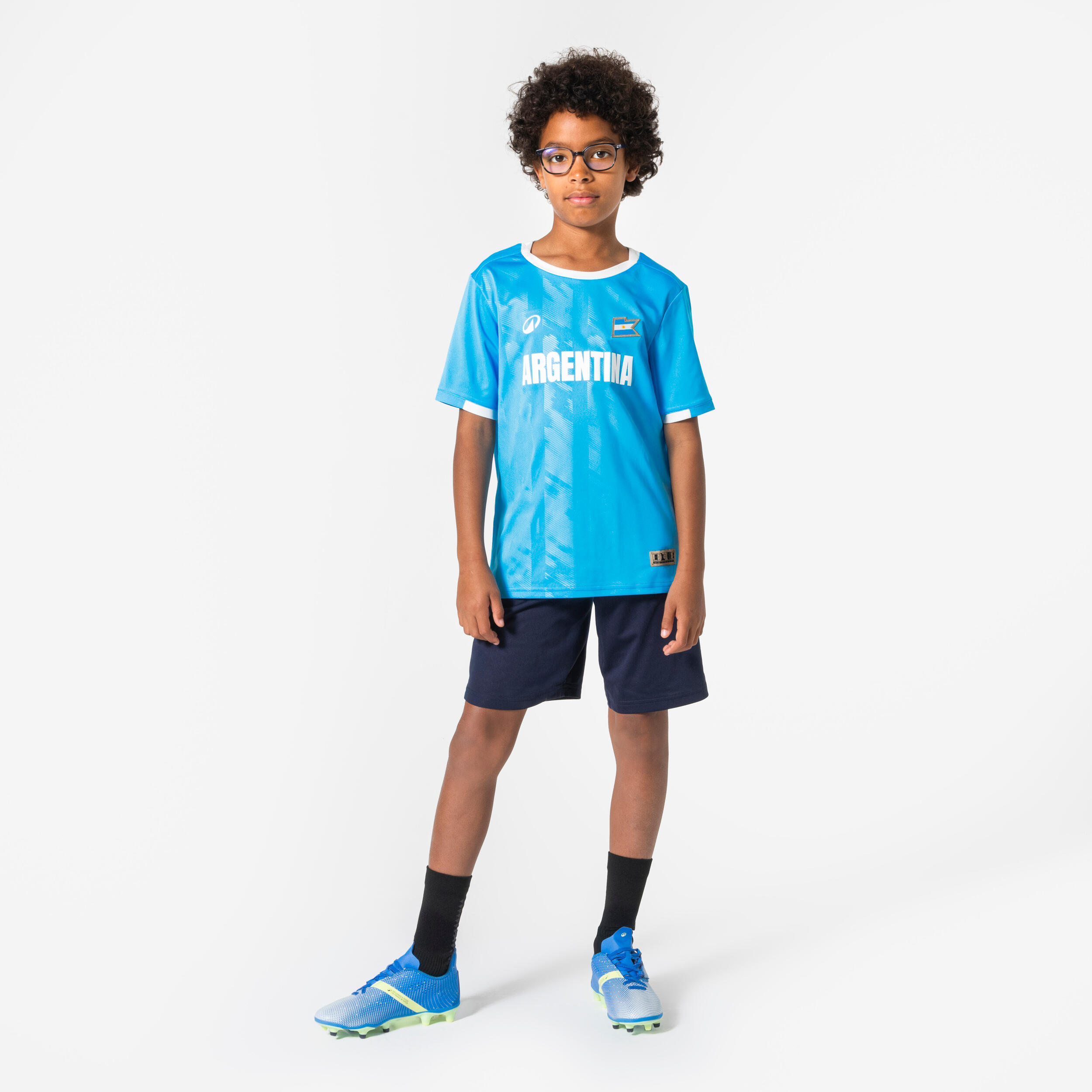 Kids' Argentina Soccer Supporter Jersey - KIPSTA