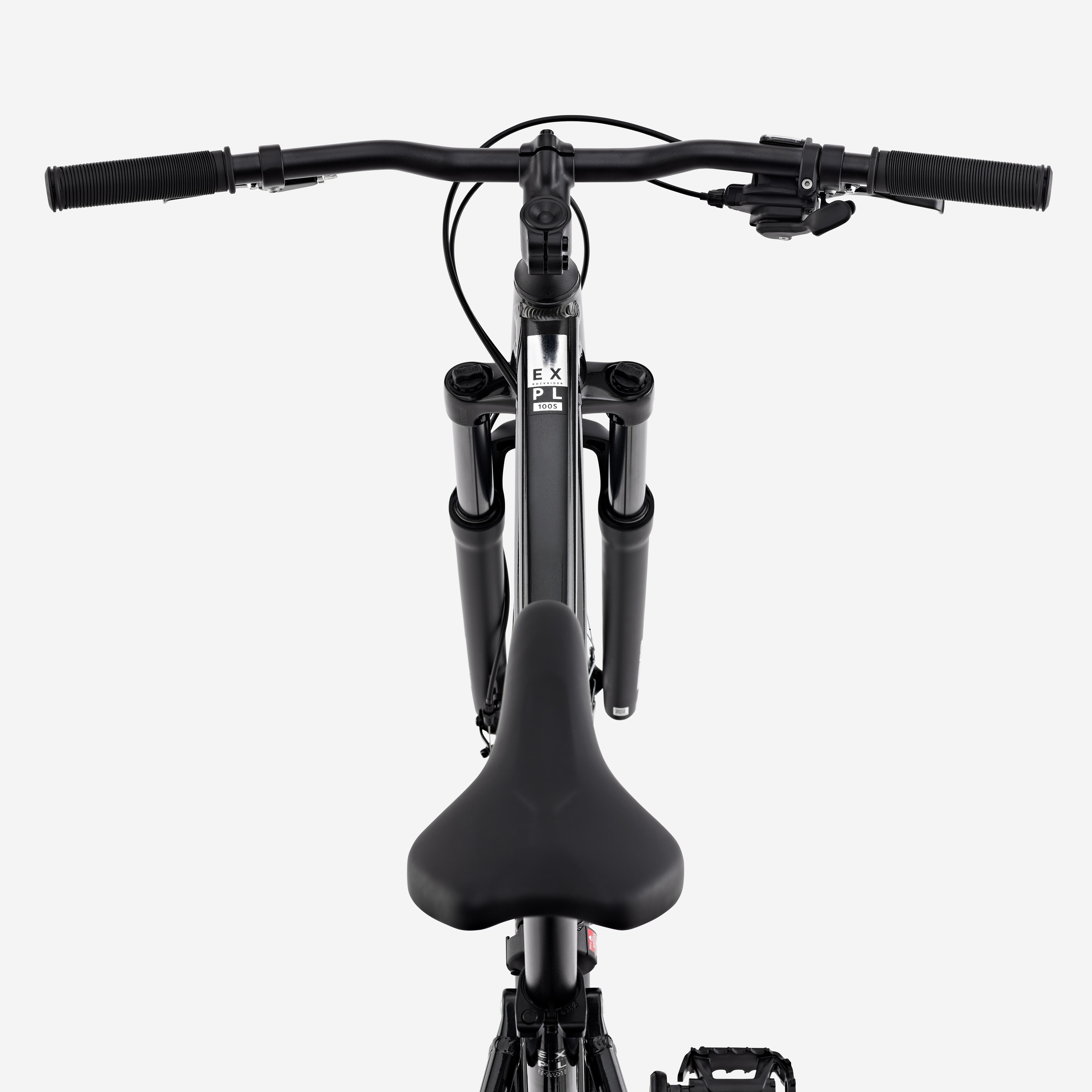 ROCKRIDER Celoodpružený horský bicykel EXPL 100 S 29" hliníkový čierny S (150-164 cm) · záber 7