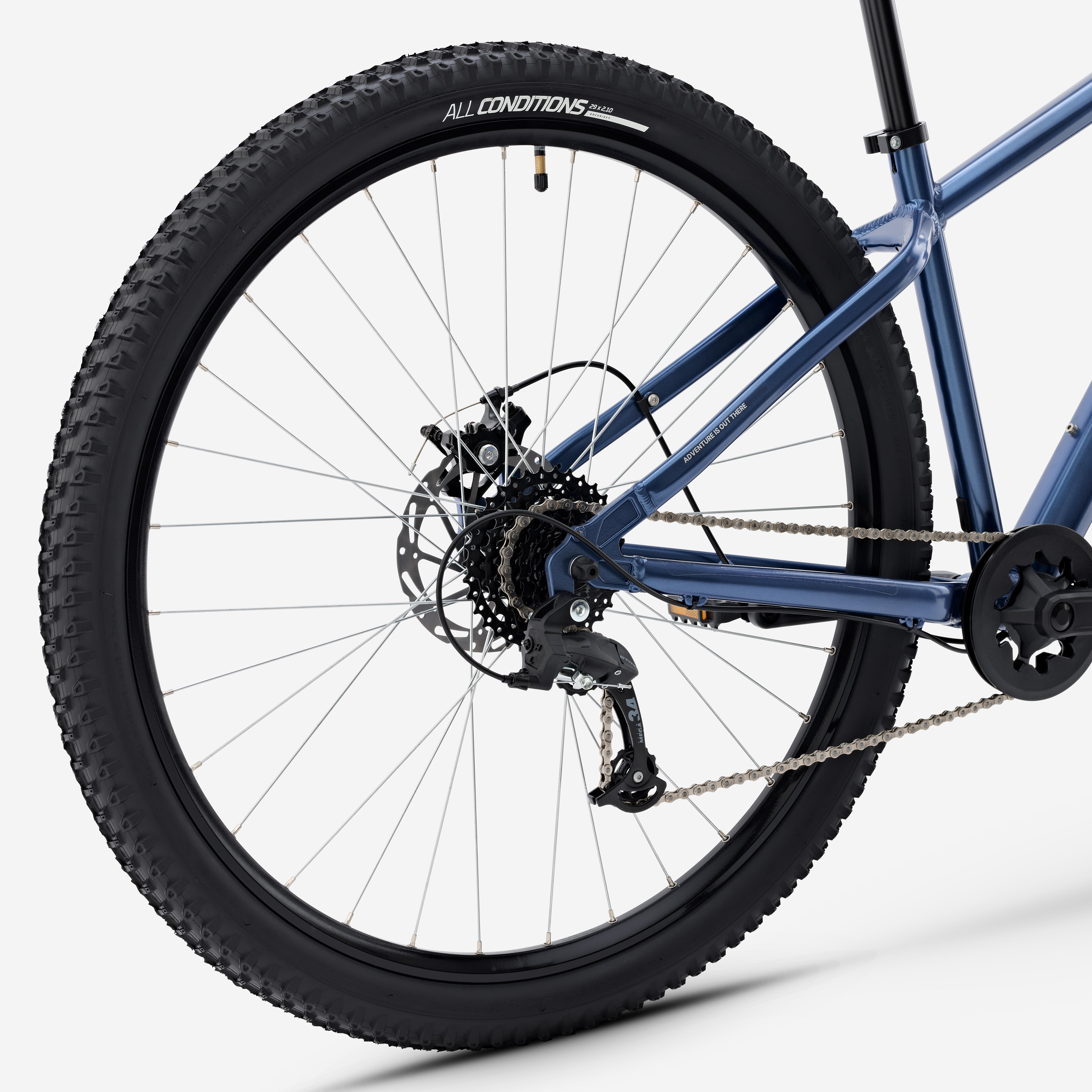 ROCKRIDER Horský bicykel EXPL 100 29" hliníkový rám modrý L (175-184 cm) · záber 6