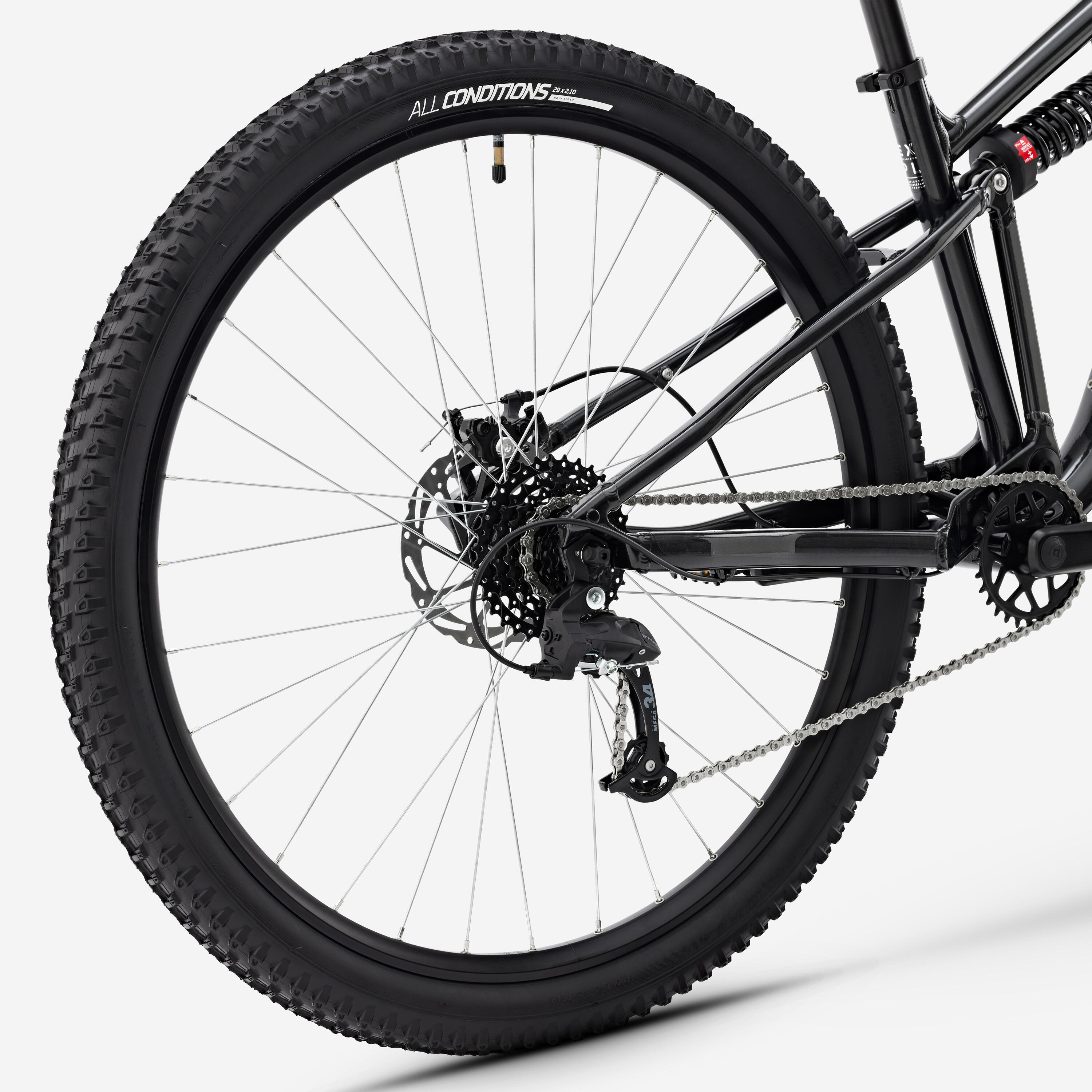 Mountainbike Touren 29" Aluminiumrahmen, Expl. 100 S schwarz 5/7