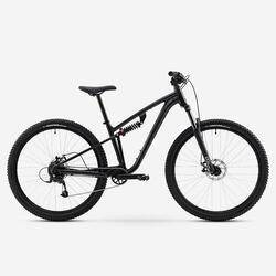 Vélo VTT randonnée tout suspendu 29" cadre aluminium, EXPL 100 S noir