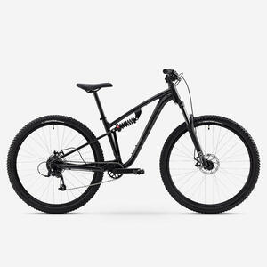 Bicicleta de montaña 29" Expl 100 S negro doble suspensión cuadro aluminio