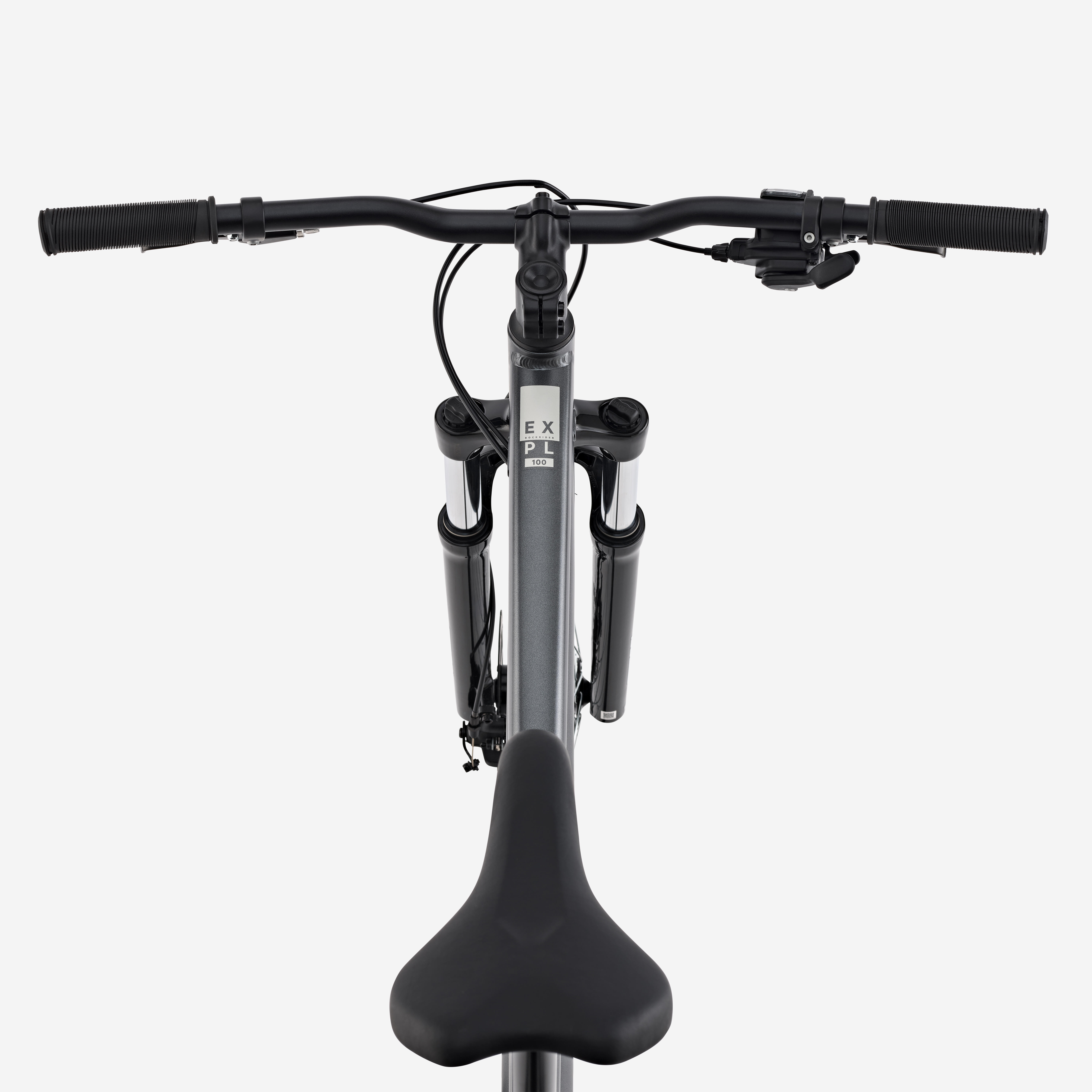 ROCKRIDER Horský bicykel EXPL 100 29" hliníkový rám sivý S (150-164 cm) · záber 7