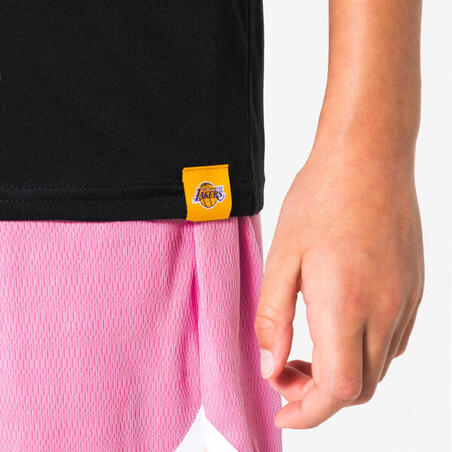 Футболка дитяча 900 для баскетболу NBA Lakers чорна