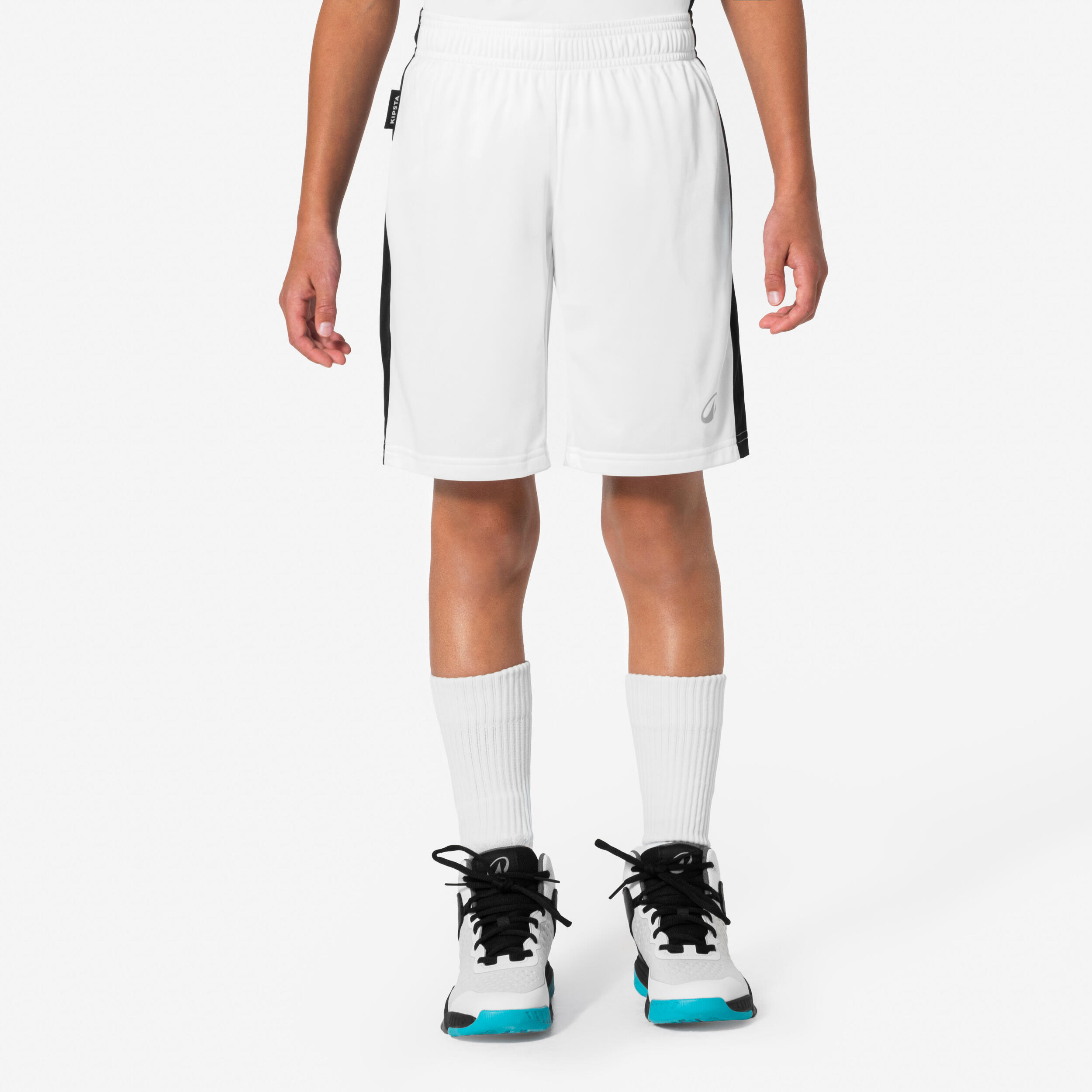 Kids' Basketball Shorts SH100 - White