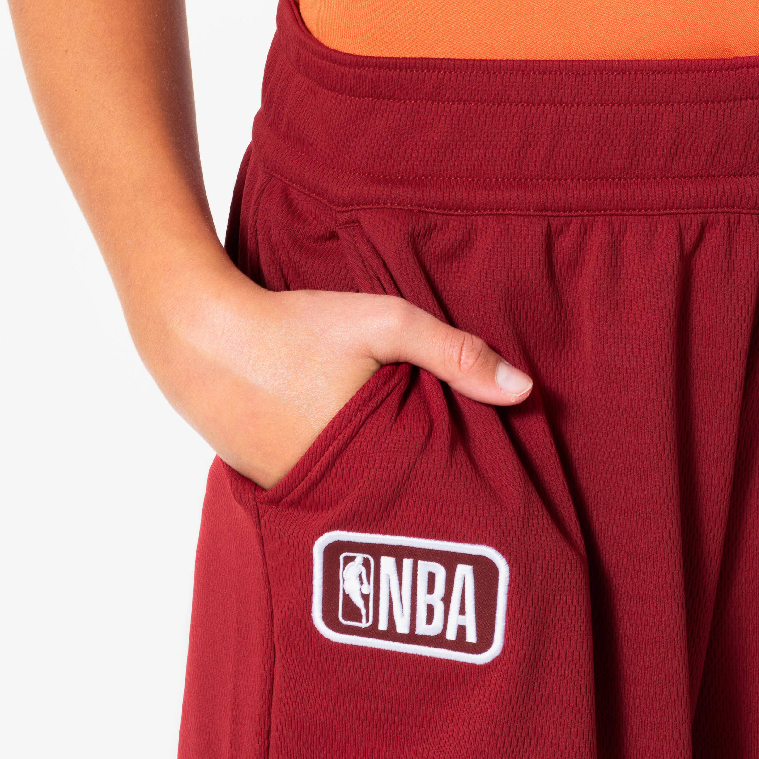 Kids'/Junior Basketball Shorts NBA SH900 - Burgundy -  5