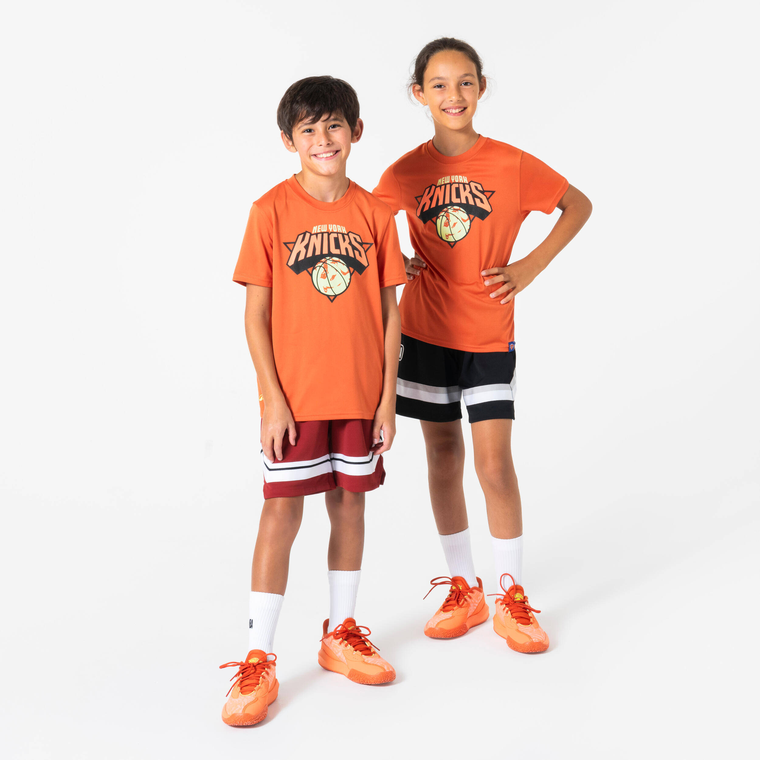 Kids'/Junior Basketball Shorts NBA SH900 - Burgundy -  2