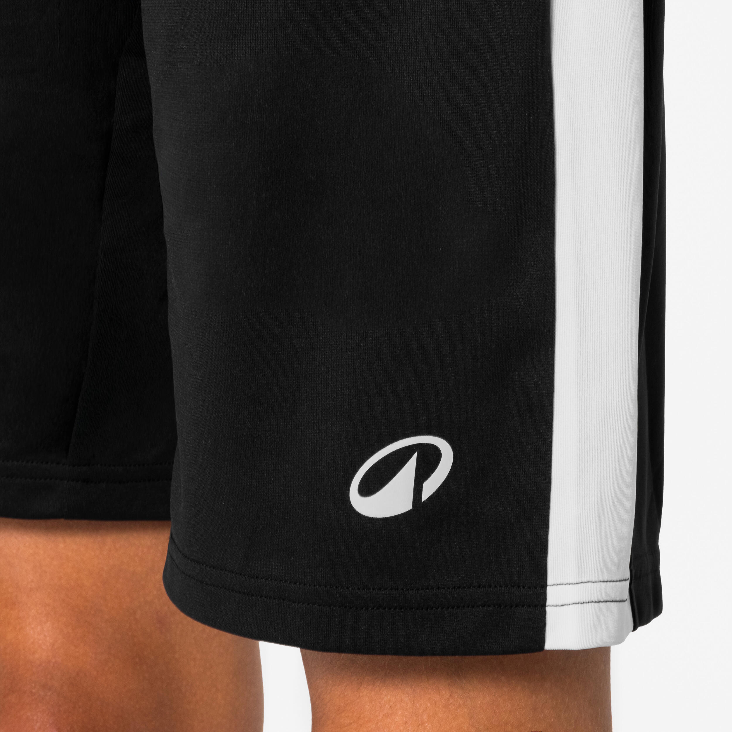 Kinder-Basketball-Shorts, SH100, Schwarz 3/6