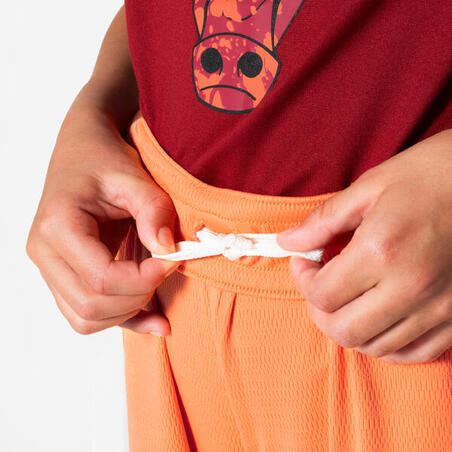 Шорти дитячі SH900 для баскетболу помаранчеві