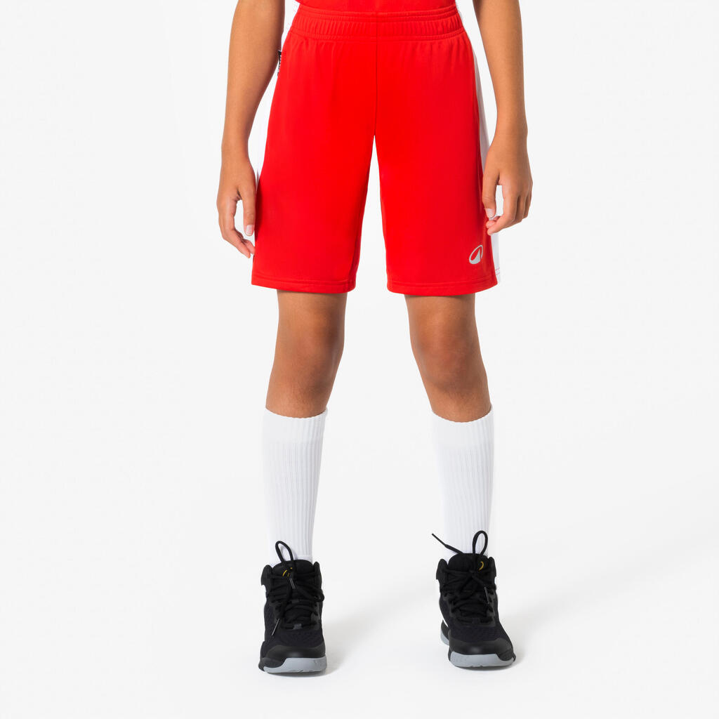 Kids' Basketball Shorts SH100 - Red