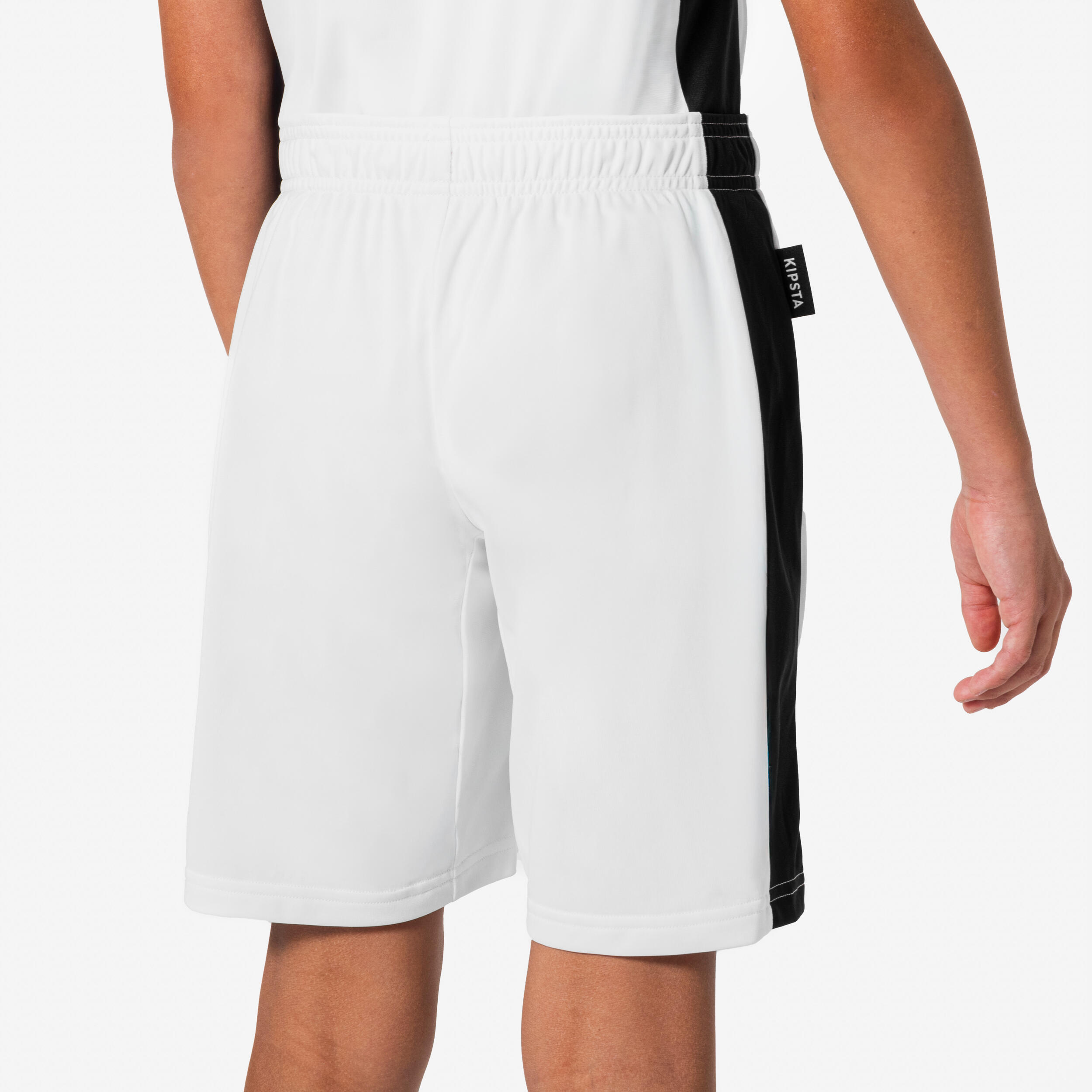 Basketballshorts für Kinder, SH100 weiss 4/6