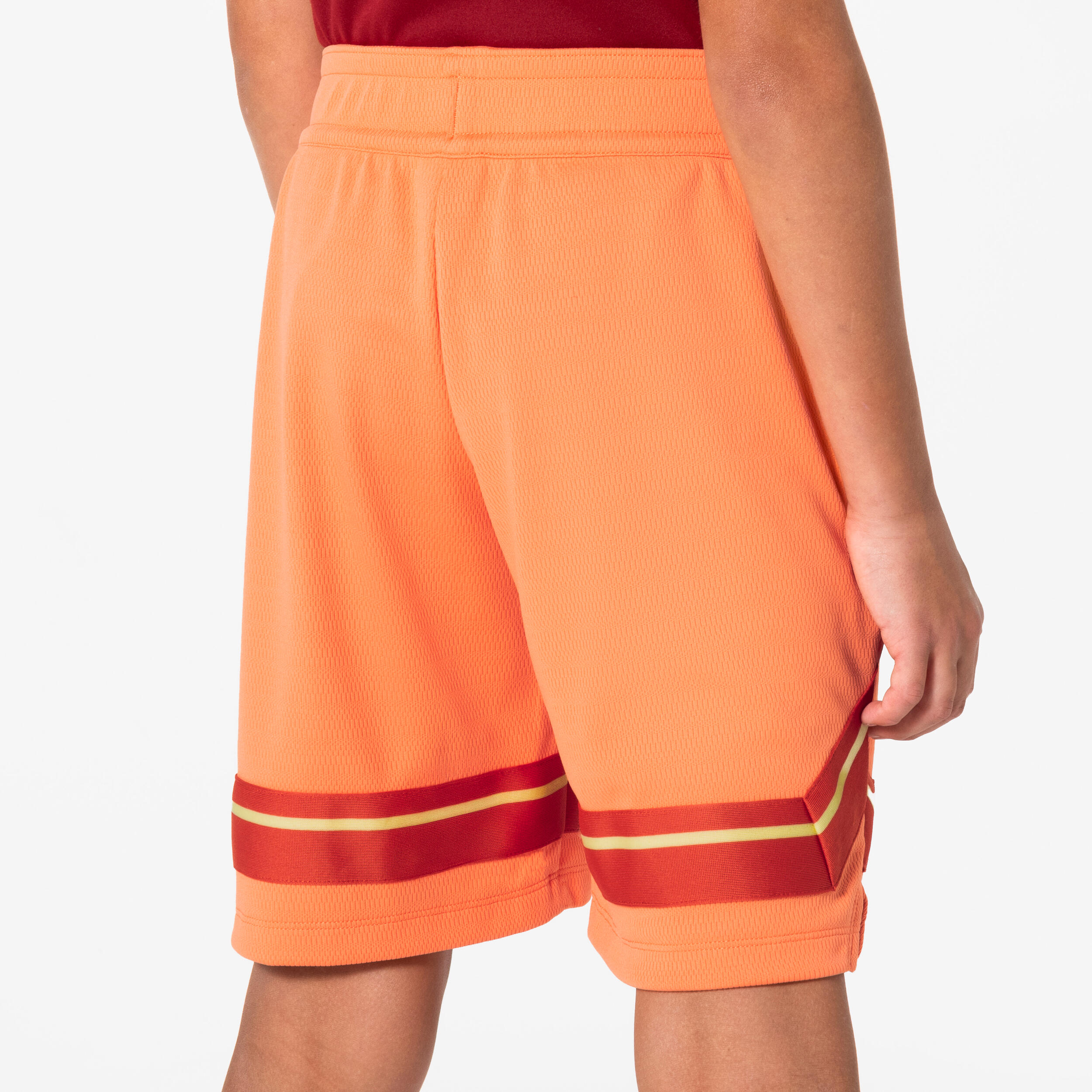 Pantaloncini basket bambino 900 NBA arancioni 5/8
