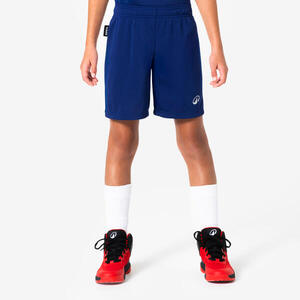 Pantalones cortos de baloncesto niño, SH100 azul oscuro