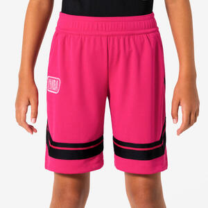 Pantalón corto de baloncesto NBA niño, SH900 rosa fucsia