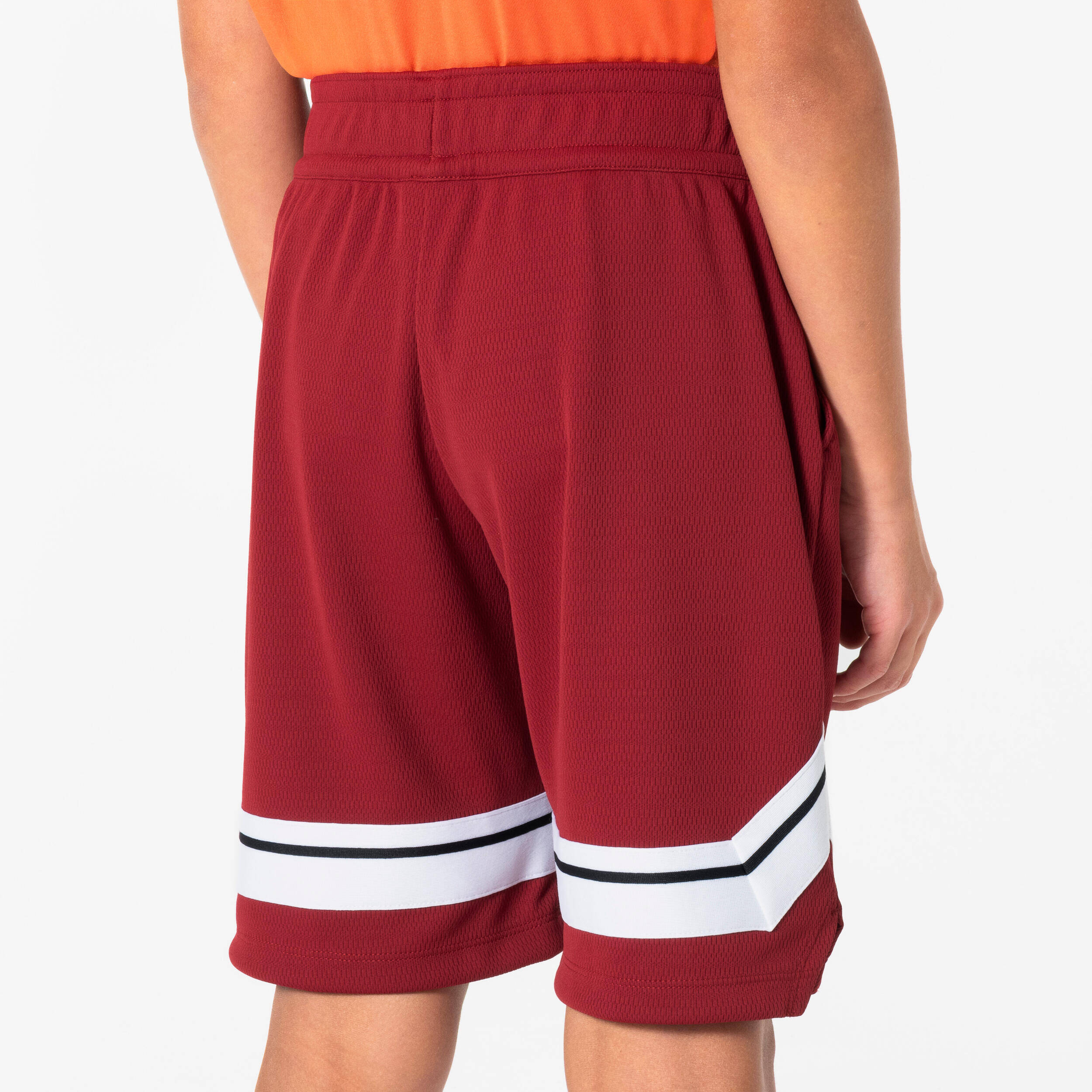 Kids'/Junior Basketball Shorts NBA SH900 - Burgundy -  4